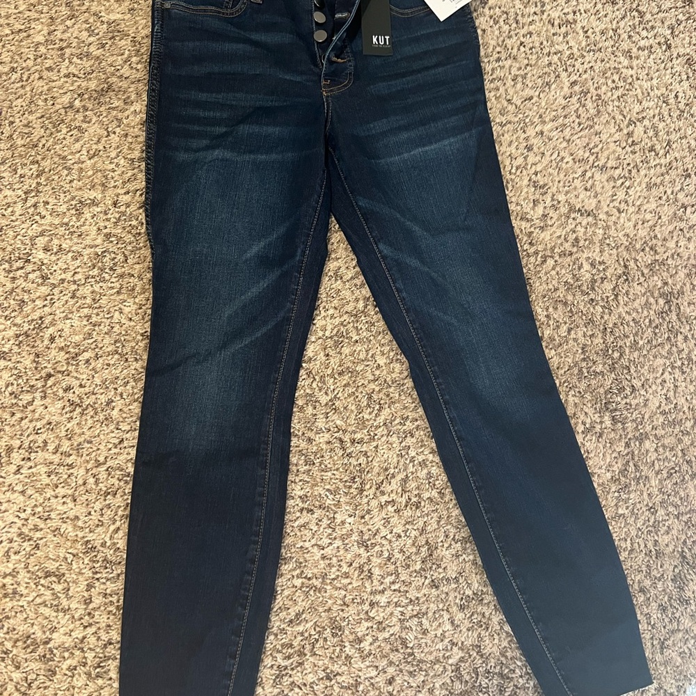 Kut from the Kloth Women's Deep Indigo Skinny Jeans